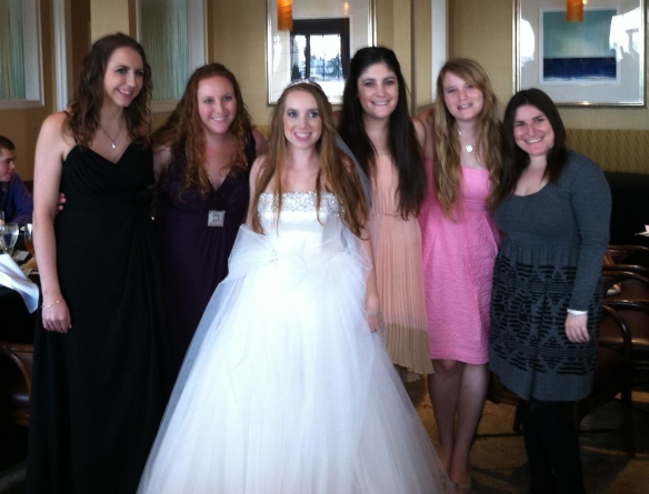 Sorority sisters! From left to right: Jennifer, Marissa, Cami, Danielle, Rachel, Nora